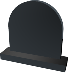 Half Round Headstone